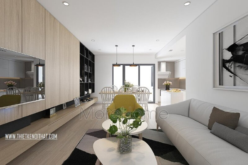 Tiết lộ 15 thiết kế nội thất phòng khách chung cư đẹp ấn tượng được ưa chuộng nhất
